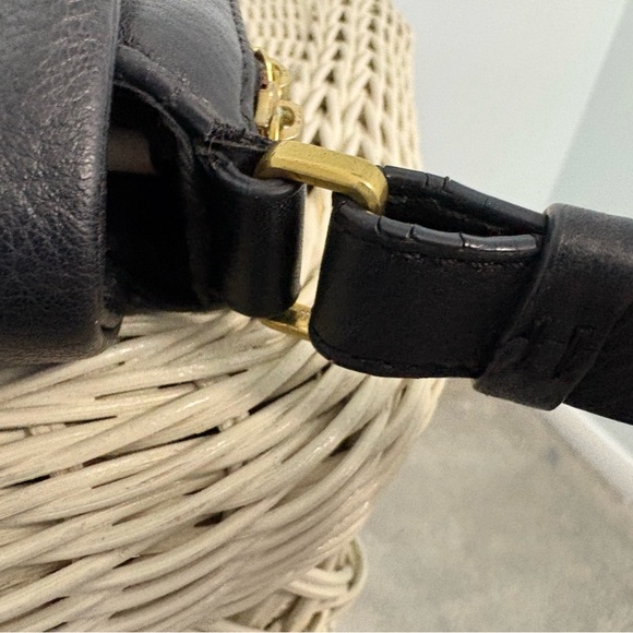 Fossil Preston Black Pebbled Leather Crossbody Bag - Picture 9 of 11